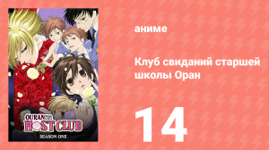 Клуб свиданий старшей школы Оран 14 серия (аниме-сериал, 2006)