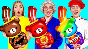 Кулинарный Челлендж_ Я против Бабушки _ Потрясающие Рецепты с Едой