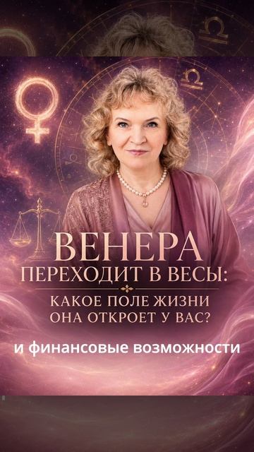 Венера переходит в знак Весы