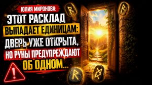 Этот расклад выпадает единицам_ дверь уже открыта, но руны предупреждают об одном…
