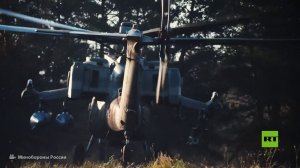 مروحية «Mi-28NM» روسية تدمر مواقع أوكرانية