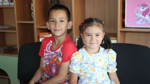 Аюбхон, 11 лет, Ангелина, 6 лет (видео-анкета)