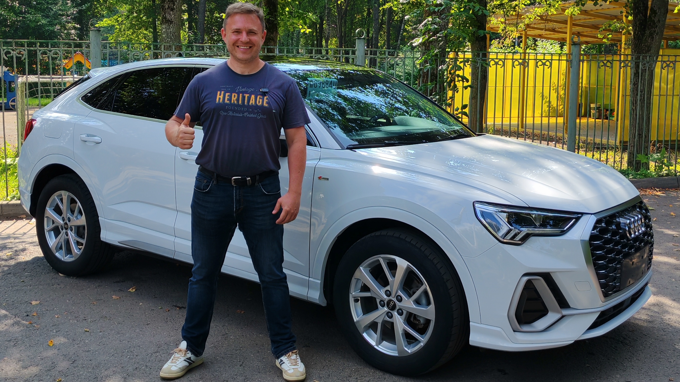 Пригнал из Китая Audi Q3 Sportback S-line с пробегом 25000 км за 335 млн до Москвы