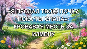 «Я ПРОДАЛ ТВОЮ ПОЧКУ, ПОКА ТЫ СПАЛА»: КРОВАВАЯ МЕСТЬ ЗА ИЗМЕНУ