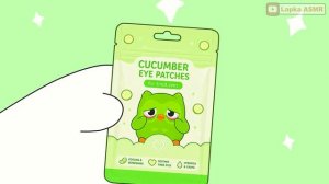 ASMR сказка: срочно лечим глазки милой сове из Duolingo — добрые друзья подарят ей уют и покой!