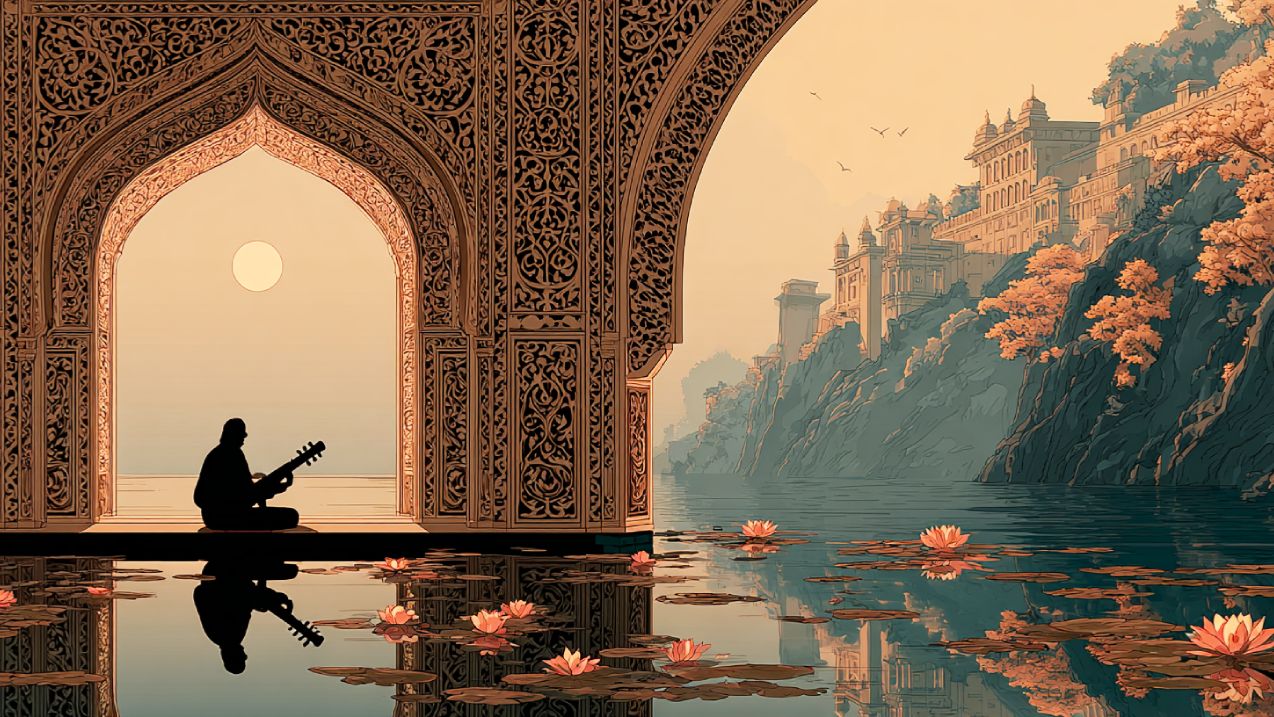 Stop Overthinking & Anxiety  Indian Sitar Music For Deep Relaxation, Sleep & Stress Relief