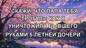 «СКАЖИ, ЧТО ПАПА ТЕБЯ ТРОГАЛ»: КАК Я УНИЧТОЖИЛА БЫВШЕГО РУКАМИ 5-ЛЕТНЕЙ ДОЧЕРИ