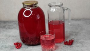 КОМПОТ из красной СМОРОДИНЫ на ЗИМУ! Компот на трёхлитровую БАНКУ!