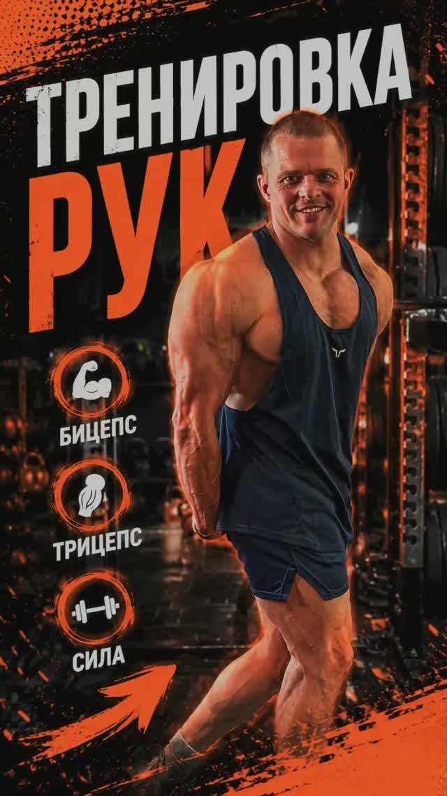 Тренировка на руки #руки #бицепс #бизнес #спорт