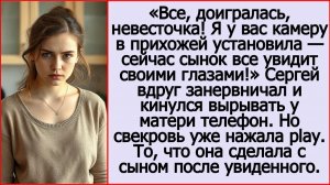 Доигралась, невесточка! Я у вас камеру в прихожей установила.  Слушать рассказы про Андрея Белого.