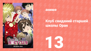 Клуб свиданий старшей школы Оран 13 серия (аниме-сериал, 2006)