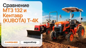 Сравнение МТЗ 132 и Кентавр (KUBOTA) Т-4К