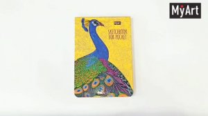 Скетчбук. MyArt. Sketchbook for Pocket. Павлин
