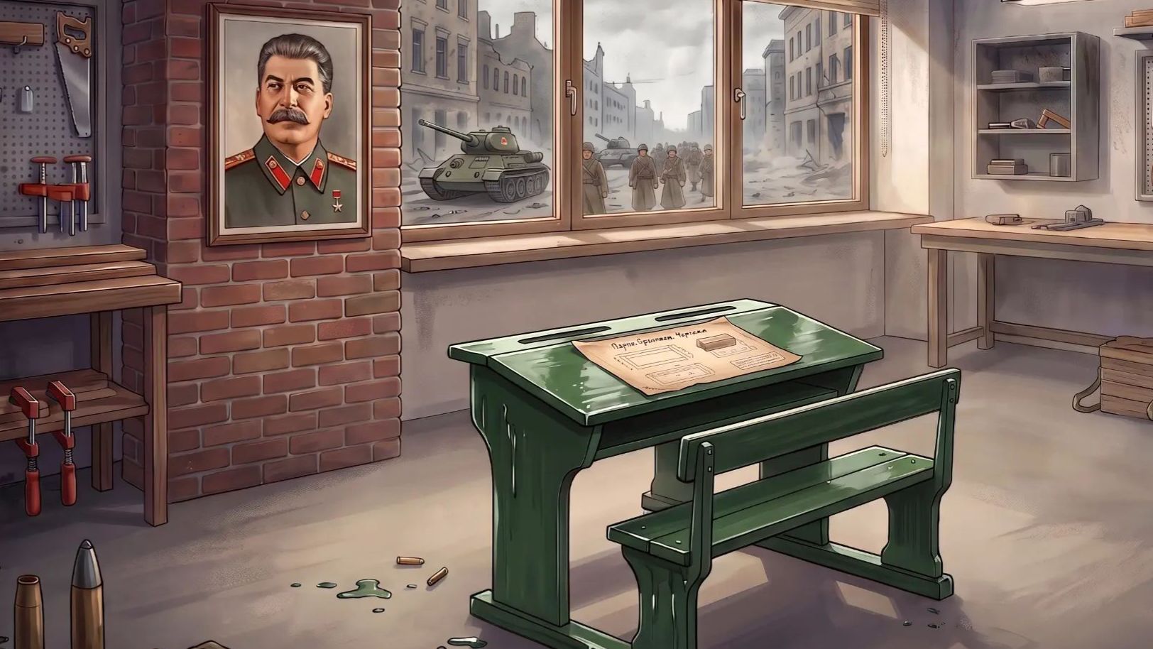 Советская парта