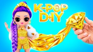 Кейпоп охотницы на демонов в Золотом Самолете! Поделки для кукол  Хантрикс и Саджа Бойз