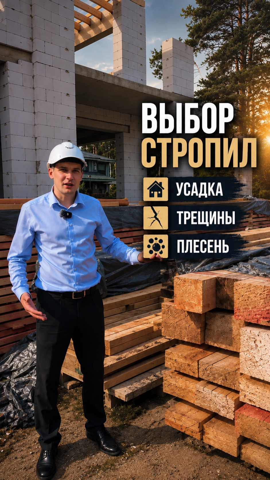 Строите дом и дошли до перекрытий или стропил? Доска естественной влажности или камерной сушки?