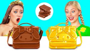 Челлендж. Шоколадная Еда vs Настоящая еда _ Удивительные Кухонные Рецепты