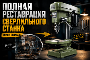 Полная реставрация ржавого сверлильного станка