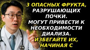 Почки боятся этих 6 фруктов 😱 Пожилые, остановитесь, пока не поздно!