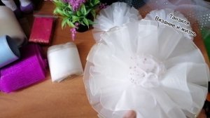 Пышные банты из капрон ленты. Мой первый опыт не комом. К школе.