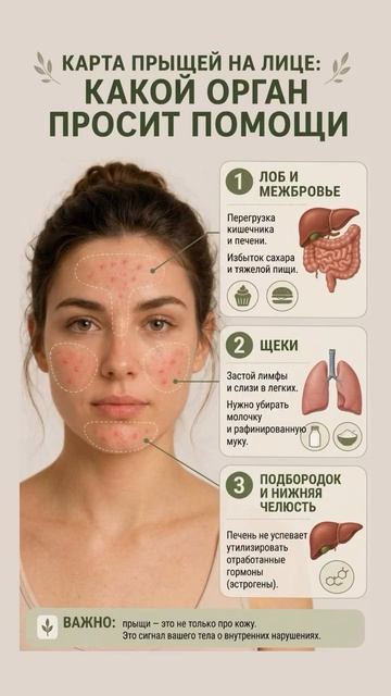 Заметили высыпания в этих зонах? Пора разгрузить органы и вернуть коже чистоту #здоровье # #зож