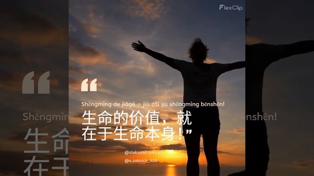 Shēngmìng De Jiàgé — Jiù Zài Yú Shēngmìng Běnshēn!
