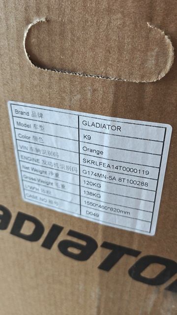 НОВИНКА 2026! Эндуро мотоцикл GLADIATOR K9 на NB350!