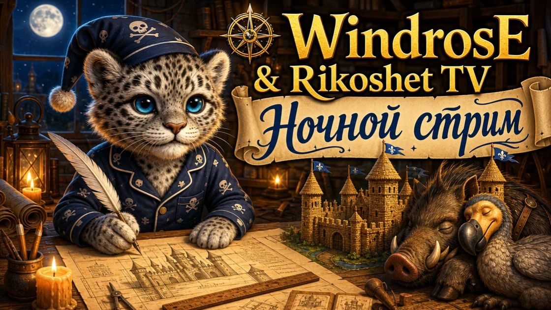 WINDROSE НОЧНОЙ СТРИМ ( без чата)