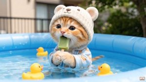 Котята ужинают в ресторане ,Мультик для детей