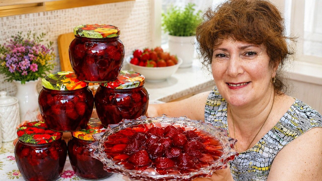 🍓КЛУБНИЧНОЕ ВАРЕНЬЕ--ЯГОДКА к ЯГОДКЕ! Пошаговый рецепт -проверен годами!