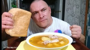 мукбанг/обжорыч/еда на камеру/Супец с Курочкой/