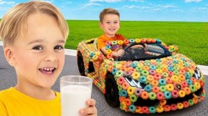 Candy Cars Challenge for kids