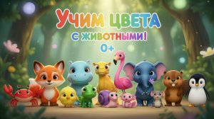 Учим цвета с животных | Развивающие песенки для детей