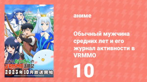 Обычный мужчина средних лет и его журнал активности в VRMMO 10 серия (аниме-сериал, 2023)
