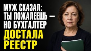 Истории из жизни/Муж сказал ты пожалеешь, но бухгалтер достала реестр/Аудиорассказы жизненные