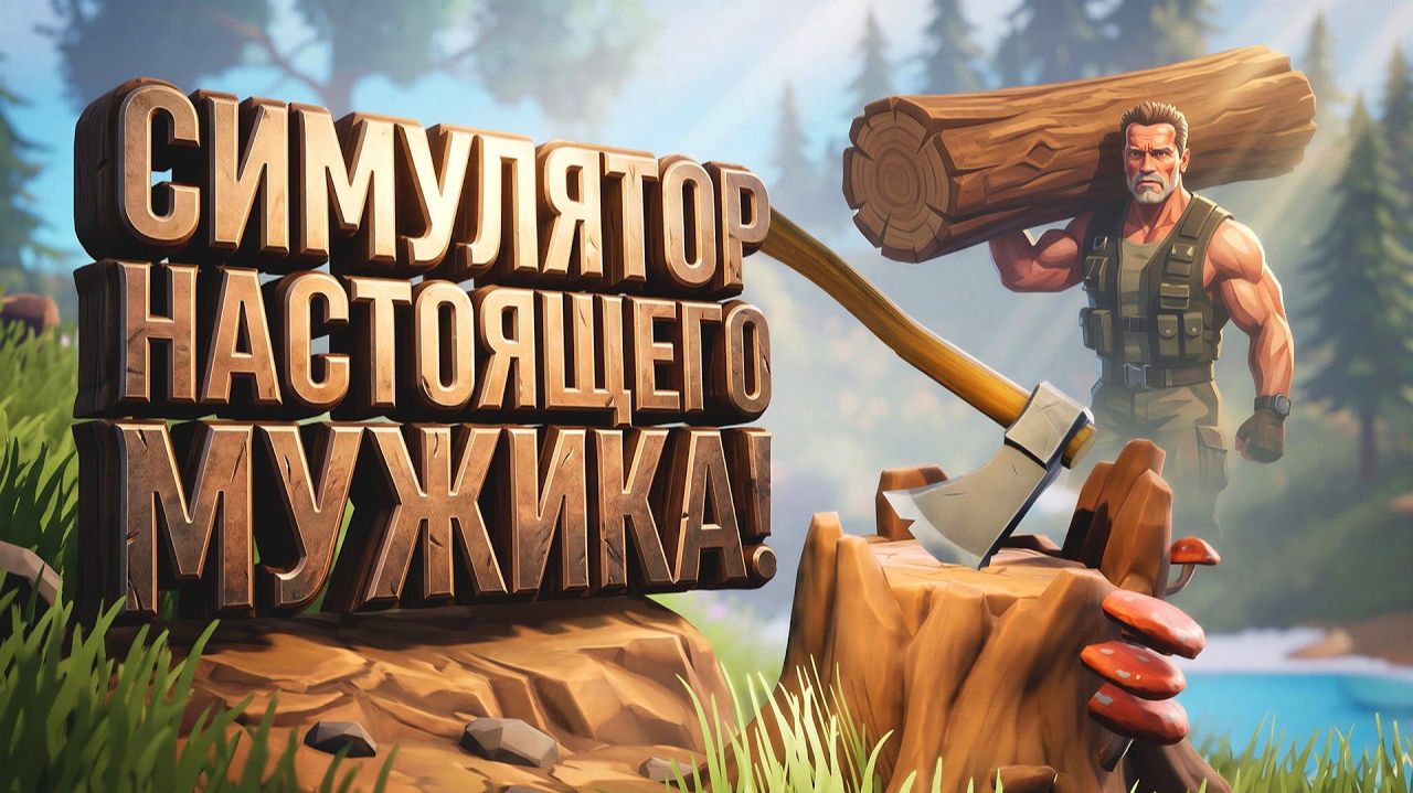 СИМУЛЯТОР НАСТОЯЩЕГО МУЖИКА ВЫШЕЛ В Steam! - A Game About Chopping Trees