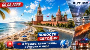 НОВОСТИ СЕГОДНЯ 06.08.2026 | ЧП в Москве, катаклизмы, в России и мире