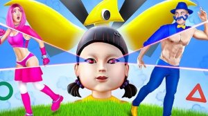 🦑ИГРА В КАЛЬМАРА Против РОБЛОКС Монстров! 😱 Мамочка Длинные Ноги попала в ловушку в реальной жизни