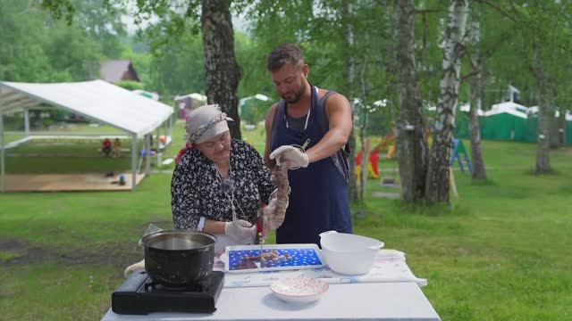 "И РЫБА И МЯСО" Кумандинский  шургум. Блюдо из потрошков барана.