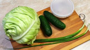 САЛАТ ИЗ СВЕЖЕЙ КАПУСТЫ! Добавил один дешевый ингредиент — и вкус стал совершенно другим