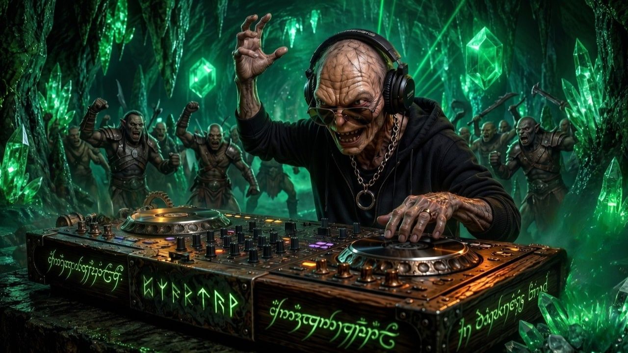 Gollum’s Green Cave Party 🖤 Dark Fantasy Melodic Techno   Deep House For Focus No Vocals