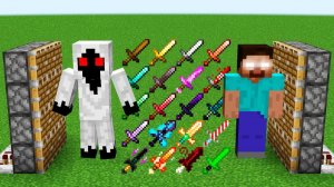 Майнкрафт Сущность 303 и Хиробрин и все мечи объединились ⚔️😱