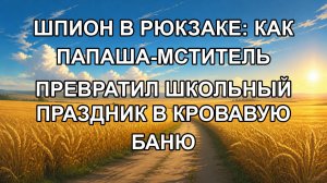 Шпион в рюкзаке: как папаша-мститель превратил школьный праздник в кровавую баню