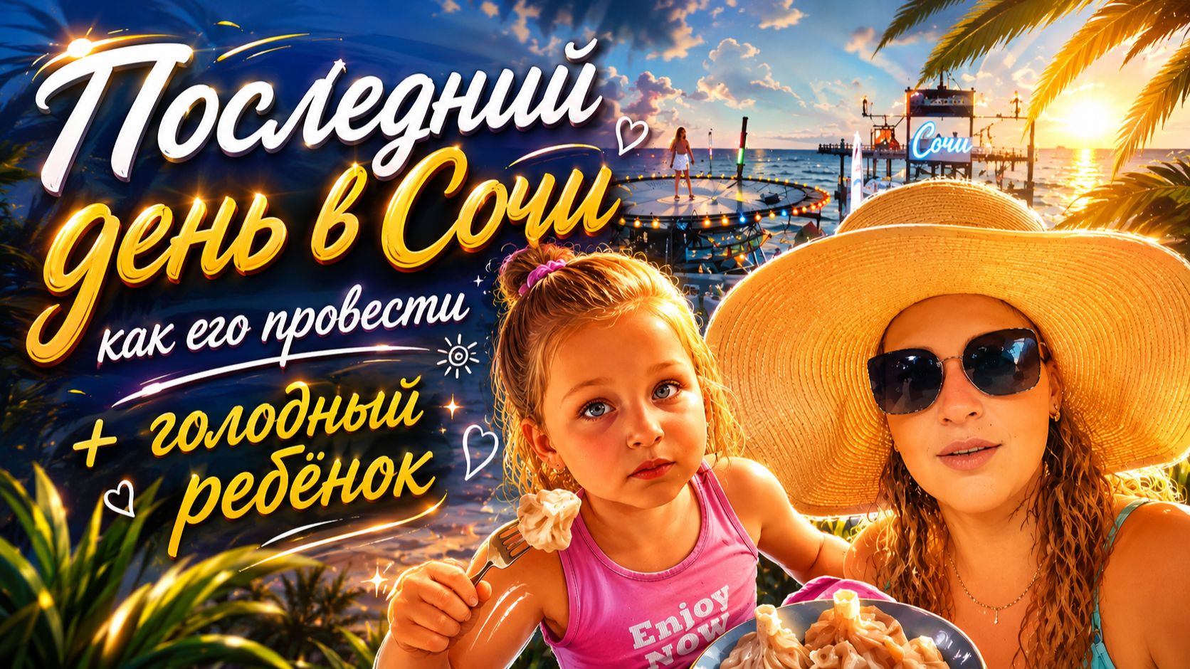Последний день в Сочи, как его провести + голодный ребёнок
