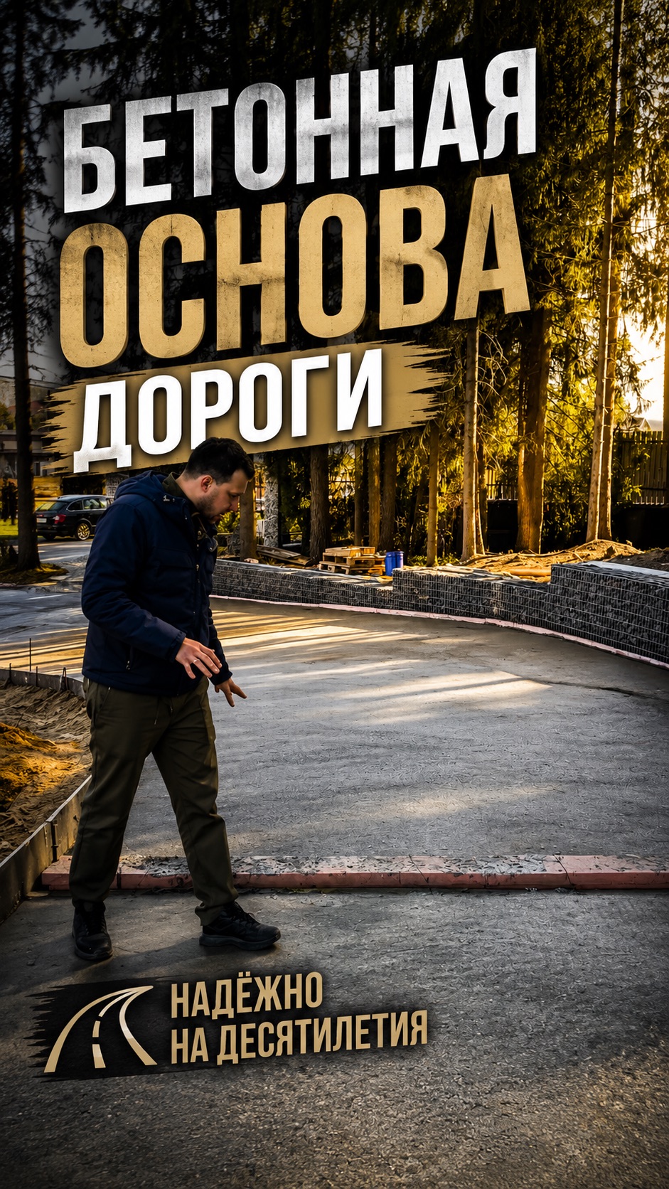 Строительство дороги.