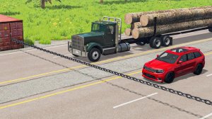 Мультики Машинки против Цепи — Безумные испытания в BeamNG.drive