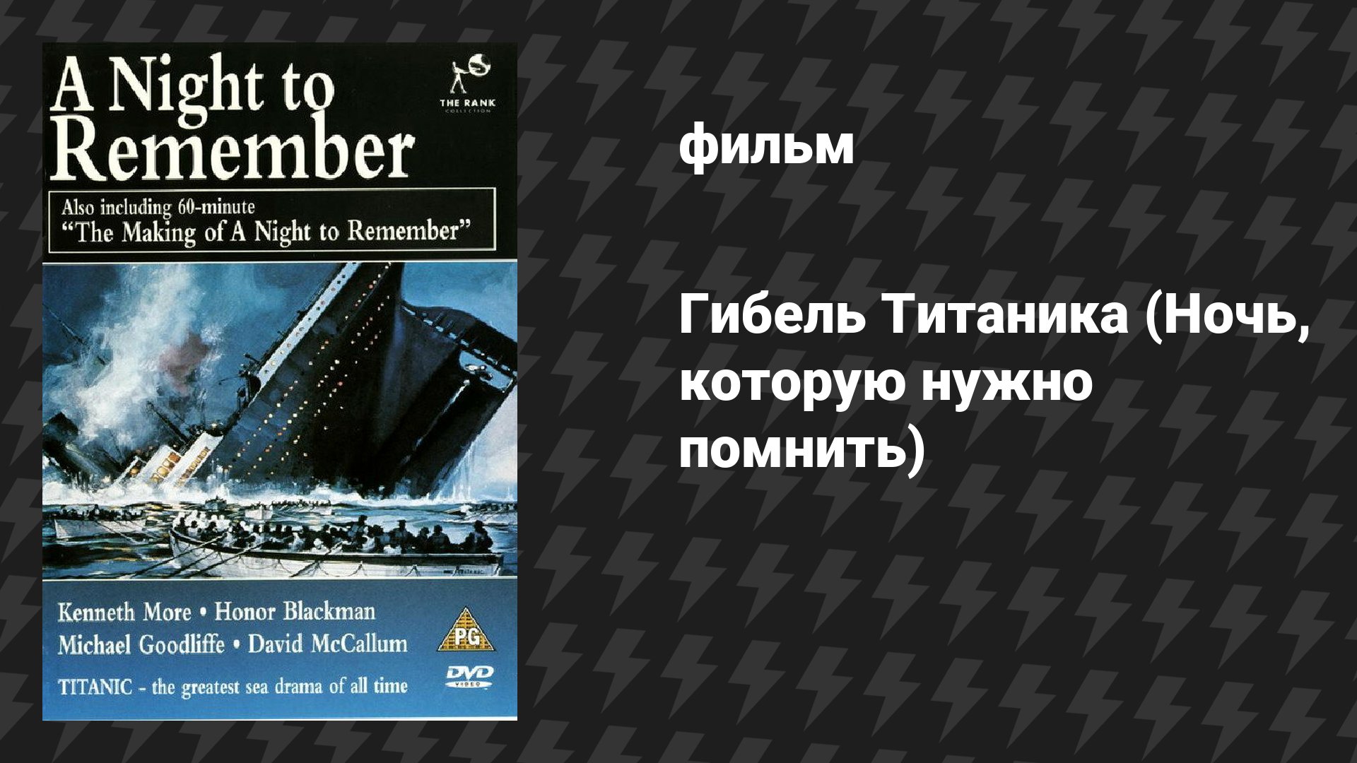 Гибель Титаника (Ночь, которую нужно помнить) (фильм, 1958)