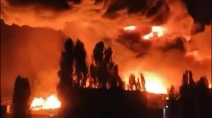 Самый мощный удар по столице сопредельного государства все горит небо не видно день не настал