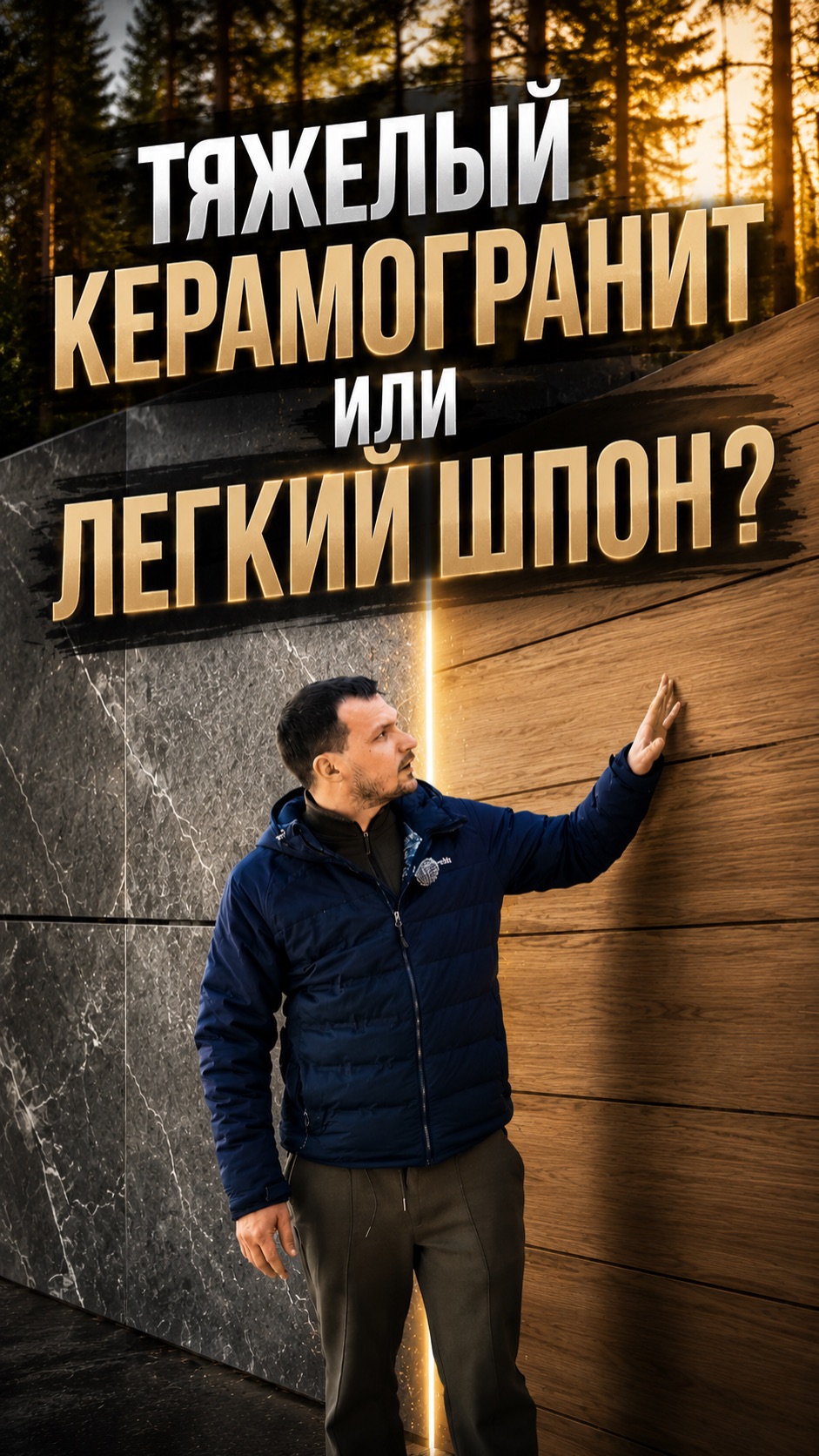 Каменный шпон для фасада дома. Отделка фасада загородного дома