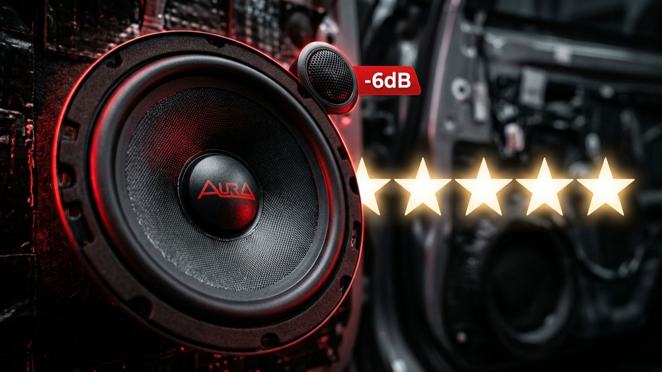 Установка 16-ой компонентной акустики AurA VENOM-CL6C в передние двери
